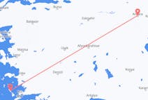 Vols depuis la ville de Leros vers la ville d'Ankara