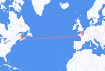 Vluchten van Halifax, Canada naar Tours, Frankrijk