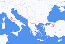 Flyreiser fra Eskişehir, Tyrkia til Roma, Italia