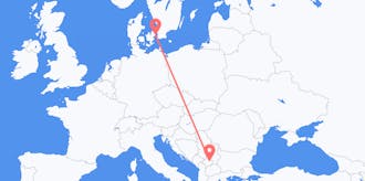 Flights from Kosovo to Denmark