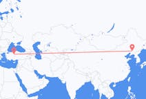 Flyrejser fra Shenyang, Kina til Ankara, Tyrkiet