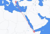 索马里出发地 哈尔格萨飞往索马里目的地 斯基亚索斯的航班