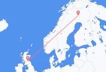 Vols de Pajala, Suède pour Édimbourg, Écosse