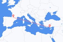 Flights from Lourdes, France to Gazipaşa, Turkey