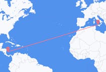 Flyreiser fra San Andrés, Colombia til Palermo, Italia
