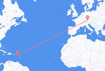Flights from Saint Kitts, St. Kitts & Nevis to Munich, Germany