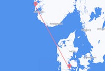 Flyg från Sønderborg, Danmark till Haugesund, Norge