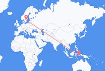 出发地 印度尼西亚安汶 (马鲁古)目的地 瑞典林雪平的航班
