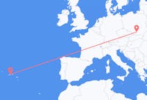 Flights from Kraków, Poland to São Jorge Island, Portugal