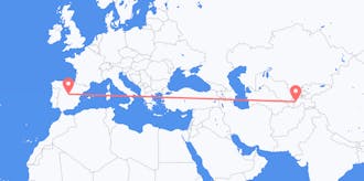 Flyrejser fra Tadsjikistan til Spanien