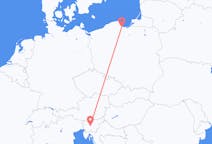 Lennot Ljubljanasta Gdańskiin