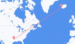 航班从美国泰勒市到雷克雅维克市，冰岛塞尔