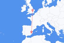 出发地 西班牙出发地 穆尔西亚前往英格兰的伦敦的航班