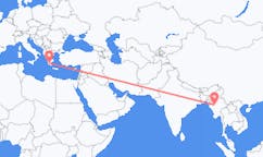 Flyg från Bagan, Myanmar (Burma) till Kalamata, Myanmar (Burma)