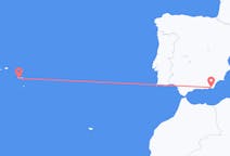 Vluchten van Ponta Delgada naar Almería