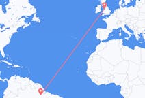Vluchten van Altamira (ort i Mexiko, Chiapas, Huixtla), Brazilië naar Liverpool, Engeland