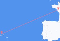 Flights from Nantes, France to Graciosa, Portugal