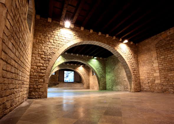 Photo of The Picasso Museum in old town Barcelona Spain.