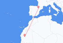 出发地 毛里塔尼亚出发地 阿塔爾目的地 西班牙萨拉戈萨的航班