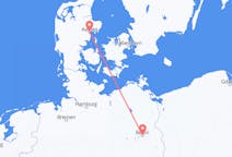 Flyreiser fra Berlin, Tyskland til Århus, Danmark