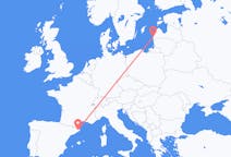 Flights from Girona, Spain to Liepāja, Latvia