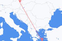 Vluchten van Paros naar Wenen