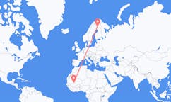 Flights from Nema, Mauritania to Kittilä, Finland