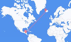 Flyreiser fra Tegucigalpa, Honduras til Reykjavik, Island