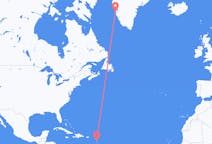 Flyrejser fra Pointe-à-Pitre, Frankrig til Nuuk, Grønland