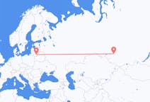 Flyg från Vilnius, Litauen till Novosibirsk, Ryssland