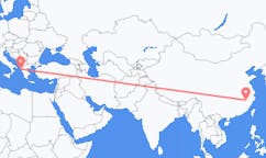중국 상라오에서 출발해 그리스 코르푸로(으)로 가는 항공편