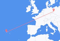 Flights from Horta, Azores, Portugal to Zielona Góra, Poland