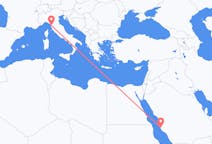 Flyrejser fra Jeddah til Pisa
