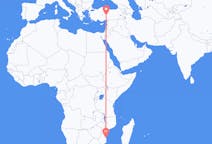 Flyreiser fra Vilankulo, Mosambik til Kayseri, Tyrkia