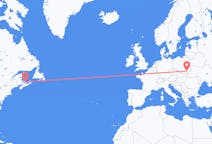 Flyreiser fra Charlottetown, Canada til Rzeszów, Polen