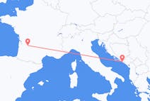 Flyg från Dubrovnik, Kroatien till Bergerac, Frankrike