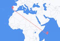 Vluchten van Mahé, Seychellen naar Lissabon, Portugal