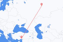 Flights from Izhevsk, Russia to Adana, Turkey