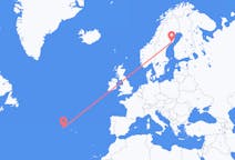 Flights from Flores Island, Portugal to Umeå, Sweden