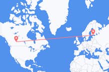 Flyrejser fra Edmonton til Helsinki