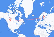 Flights from Edmonton, Canada to Helsinki, Finland