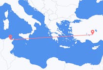 Flyg från Tunis, Tunisien till Konya, Tunisien