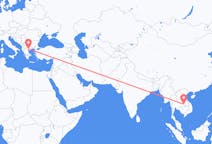 Flights from Ubon Ratchathani Province, Thailand to Thessaloniki, Greece