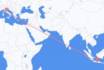 Flyreiser fra Surakarta, Indonesia til Roma, Italia