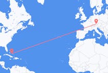 Flyrejser fra George Town, Bahamas til München, Tyskland