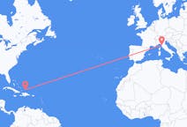 Flights from Cockburn Town, Turks & Caicos Islands to Pisa, Italy
