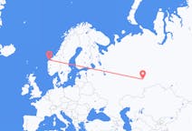 Flyrejser fra Jekaterinburg, Rusland til Ålesund, Norge