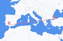Flug frá Sevilla, Spáni til Istanbúl, Tyrklandi