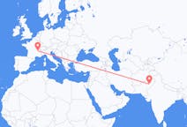 出发地 巴基斯坦出发地 木爾坦目的地 法国里昂的航班