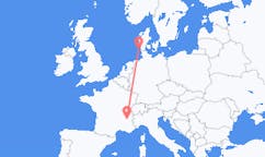 Flyreiser fra Westerland, Tyskland til Grenoble, Frankrike